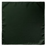 SOLID GREEN SILK CRAVAT & POCKET SQUARE SET